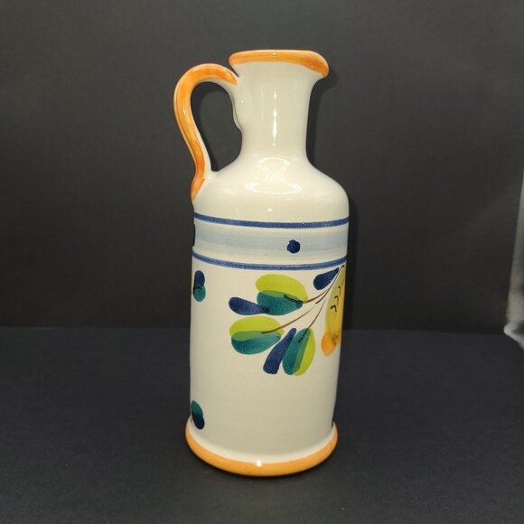 Rampini Rodda "Queen of Lemon" Hand Painted Italian Oil Bottle - Picture 2 of 6